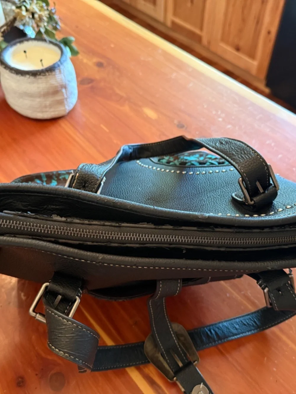 Western Cow hide tote purse